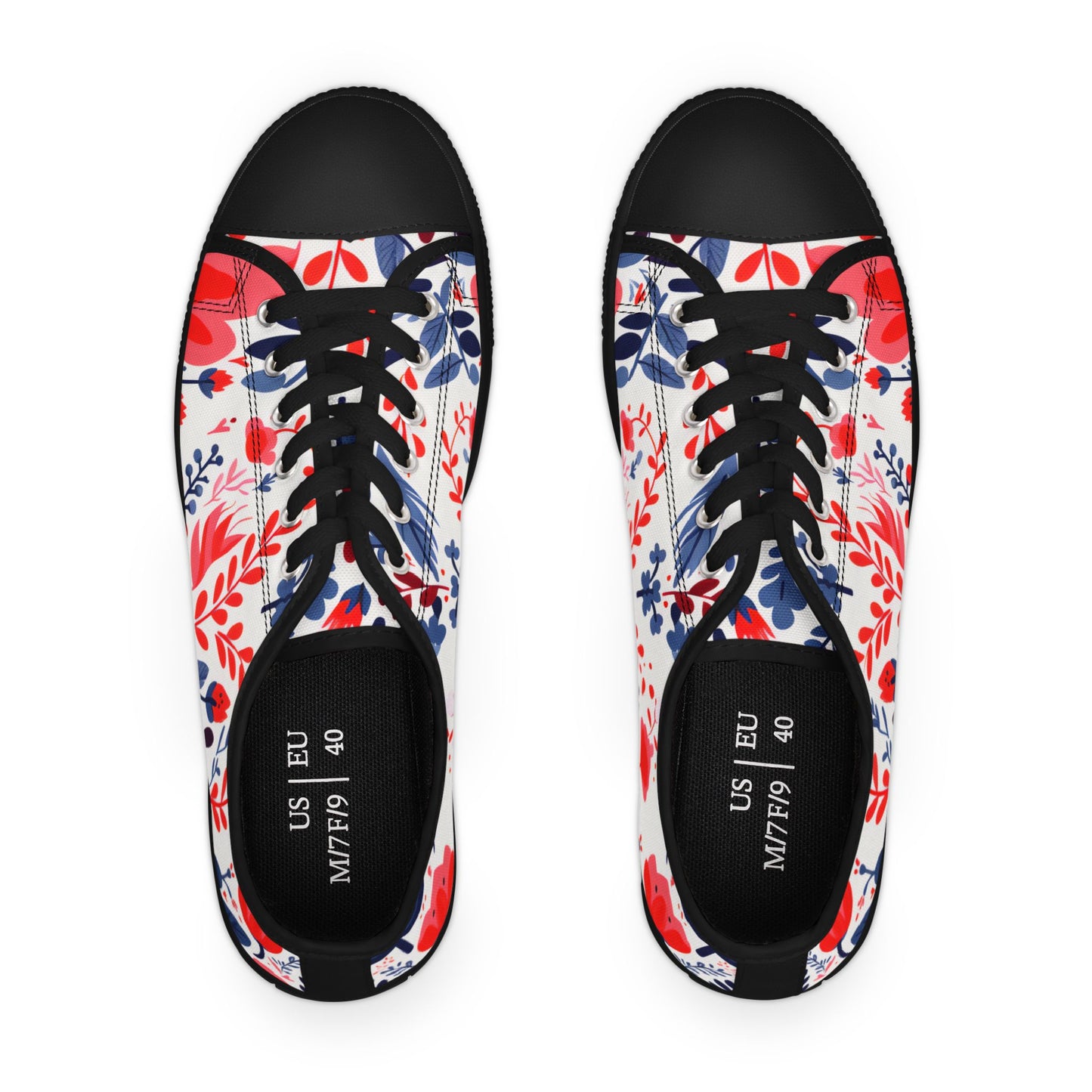 Women's Low Top Sneakers_Flower