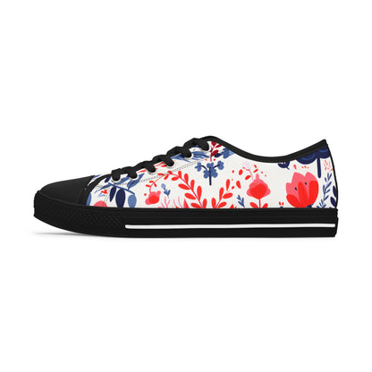 Women's Low Top Sneakers_Flower