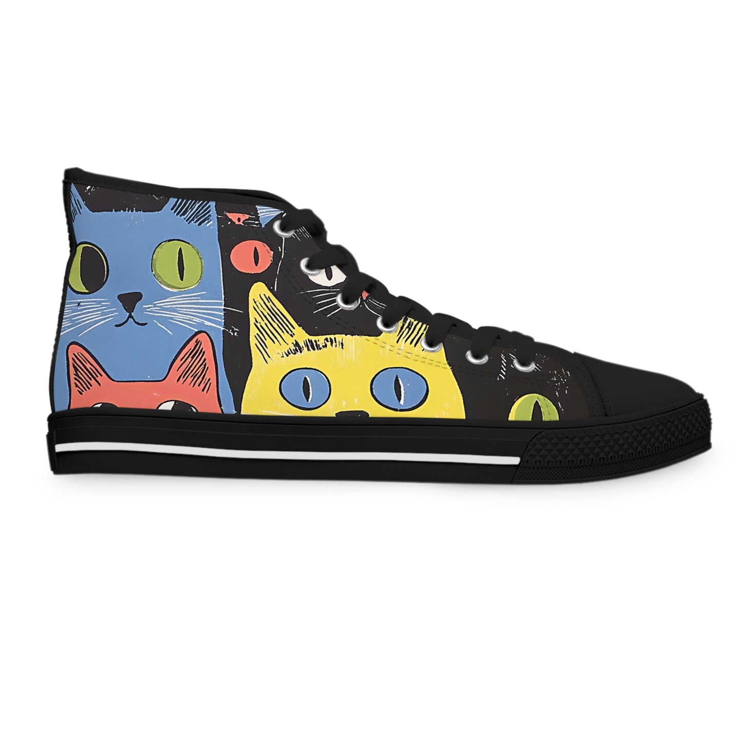 Women's High Top Sneakers_Cat