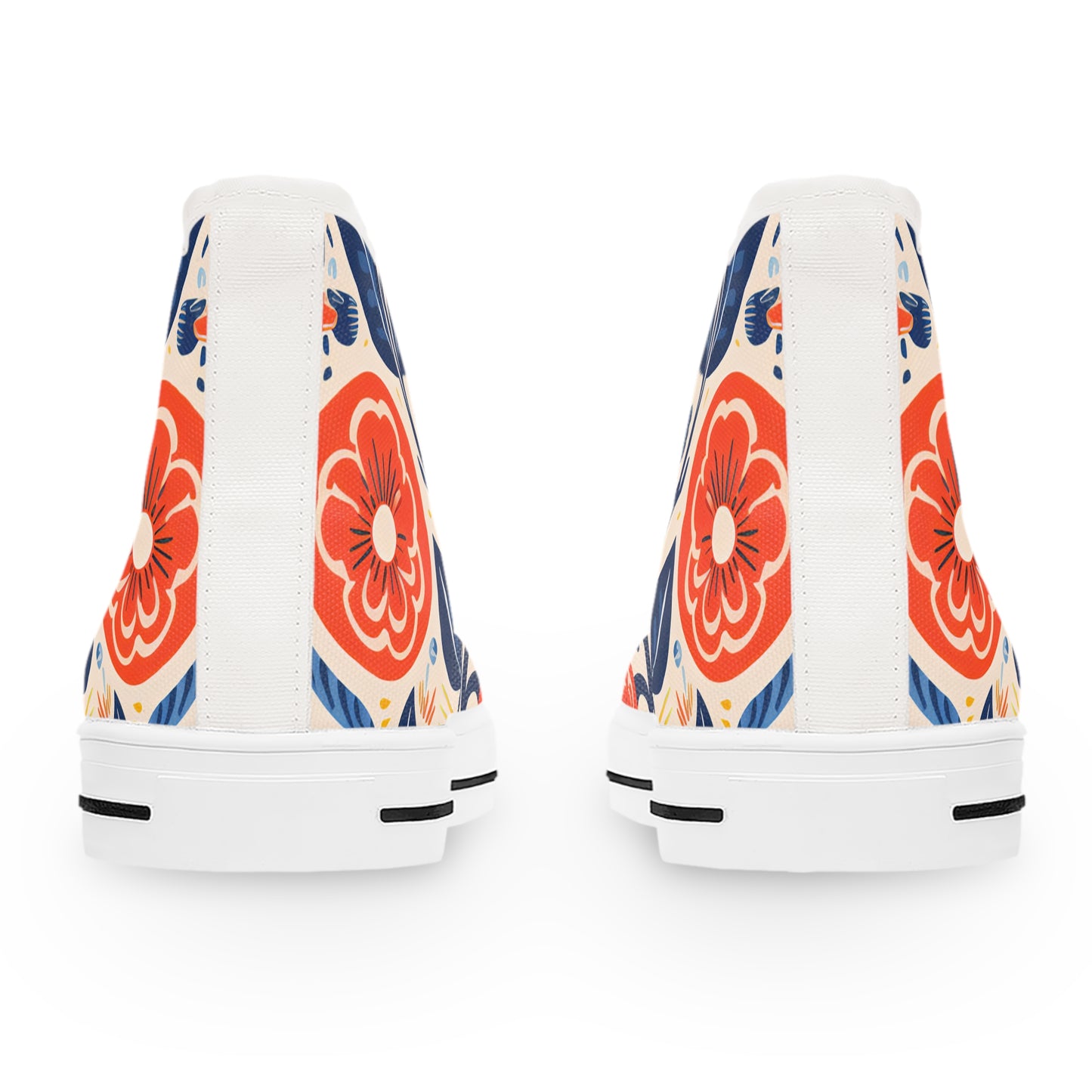 Women's High Top Sneakers_Flower