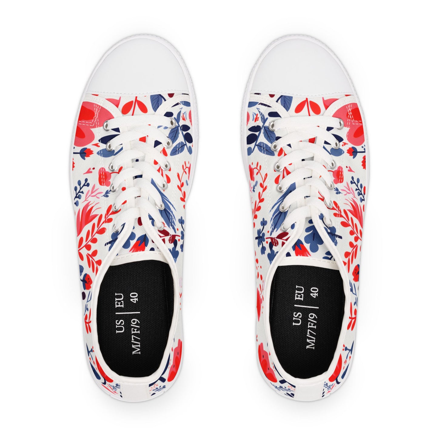 Women's Low Top Sneakers_Flower