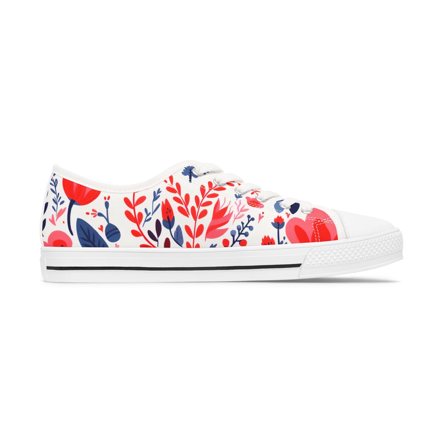 Women's Low Top Sneakers_Flower