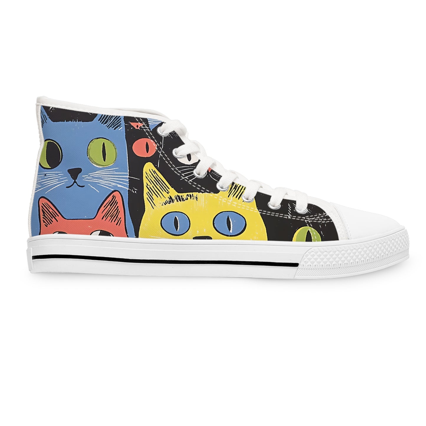 Women's High Top Sneakers_Cat