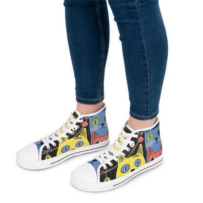 Women's High Top Sneakers_Cat